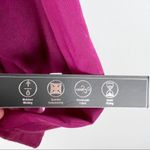 Kay Unger  Long Sleeve Soft Knit Mesh Panel Logo Pullover Top Sz L NEW Magenta Photo 4