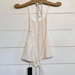 Nasty Gal Off White Drawstring Halter Top NWT - 2 Photo 1