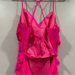 La Femme 29020 Strappy Back Bodycon Maxi Gown Dress Neon Pink Size 6 Photo 5