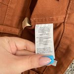 Madewell Orange Rust Retro Emmett High Waisted Wide Leg Crop Jean Trouser Pants Photo 9