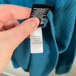 Torrid  Blue Lace-Up V-Neck Waffle Knit Long Sleeve Top Size 4X Photo 4