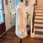 Wildfox White Label NWOT Cream & Pink Gothic Cross Slouch Open Cardigan Photo 4