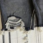 Free People nwt // relaxed & destroyed denim skirt Photo 79