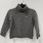 Lacoste  Grey 100% Baby Alpaca Turtle Neck Sweater Size 4 EUC Photo 1