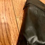 SheIn NWOT Sexy High Waist Notch Hem Leather A-Line /two front slits L Photo 6