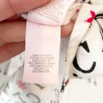 Victoria's Secret White, Black, and Red Snowflake Flannel Pajama Shirt Photo 4