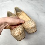 Christian Louboutin Bianca Snake Print Cork Platform Heel Stiletto Pumps Tan 37 Photo 4