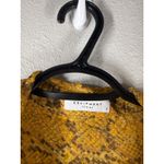 Equipment Femme Womens Yellow Snake Skin Print Blouse Sz S 100% Silk Lightweight Photo 3