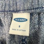 Old Navy Womens Pants Small Linen Blend Pull On Coastal Beach Minimalist Ankle Photo 1