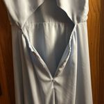 Halogen  Baby Blue Open Back Midi Dress Photo 4