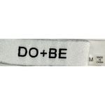 DO+BE Women's White Crop V-Neck Three Button Tie Up Blouse Size M Photo 2