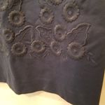 Brooks Brothers {6}  Embroidered Floral Shift Dress Deep Navy Photo 5