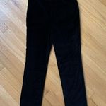 Rebecca Taylor NWT Soft Black High Waisted Velvet/Velveteen Pants Size 6 Photo 3