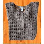 Newport News Vintage Crochet Dress Girls Large Tunic Taupe Short Sleeves… Photo 11