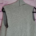 BENEDETTA B. GRAY BLUE MERINO WOOL CASHMERE OPEN LONG LINE CARDIGAN VEST SMALL Photo 7