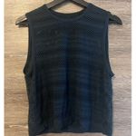 Lululemon Tank Top Sleeveless Athletic Perforated Army Green Breathable Size 6 Photo 0