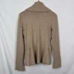 White House | Black Market Cowl Neck Long Sleeve Sweater Top Beige XS Photo 4