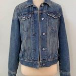 Gap Faux Shearling Distressed Jean Jacket Photo 0