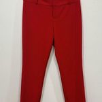 Alice + Olivia Alice‎ & Olivia Womens Pants 6 Ruby Red Holiday Trouser Career Tapered NEW Party Photo 0