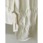 Urban Romantics New  White Cinched Peplum Top Button Up Size Large Photo 6