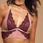 Free People  Beautiful Berry Lace Bralette Bra Photo 1