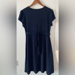 Apt. 9  a-line dress in black with back tie - size large Photo 2