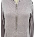 Monrow Classic Supersoft Zip Up Hoody Light Lavender Purple Size Small‎ Photo 2
