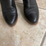 Frye Vintage black Leather Pull On Tall Heeled Boot Sz 6M C3666cuff or tall Photo 2