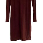 J.Crew Sweater Dress Womens Size XXS Burgundy Wine Long Sleeve Turtleneck Soft Photo 6