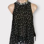 Free People  Medium Ride Easy Side Tie Embroidered Tank Top Blouse Photo 0