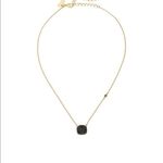 Kate Spade Pave Stone Necklace With Black Gems And Gold Chain NWT Photo 5