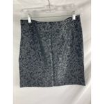 Loft Ann Taylor  Paisley Print Black Pencil Skirt Size 6 Photo 2