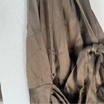 Reformation NWT Dasha Silk One Shoulder Maxi Dress in Morel Brown Photo 7