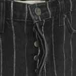 Reformation  Dixie sulu stripe high rise cut off denim jean shorts Photo 5