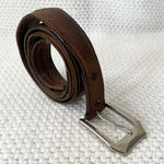 Tony Lama Brown Leather Vintage Western Native Embroidered Concho Belt 40 7699L Photo 0