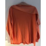 Cashmer Italy Sweater Womens Large Orange Scarf Button Back Ski Luxury Academia Photo 1