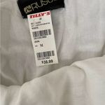 Rusty  strapless white beachy summer dress size M Photo 3