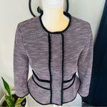 Banana Republic Textured Tweed Blazer Jacket, Size 4, Navy/Red/Multi, NWOT Photo 4