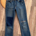 Derek Lam  10 Crosby GIA mid rise cropped flare‎ jeans patchwork women’s size 26 Photo 0