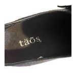 Taos Black Leather Slip On Booties Shoes Business Casual Heeled Sz 40 9 9.5 Photo 5