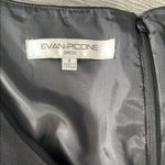 Evan Picone  Black Sheath Dress V-Neck Cap Sleeve Photo 1