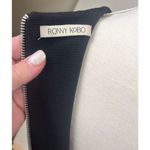 Torn By Ronny Kobo Women’s Torn by Ronny Kobo Black Ribbed Knit Wrap Cropped Top Size Small Photo 3