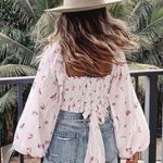 These Three Boutique White Floral Crop Top Photo 1