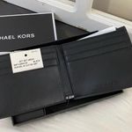 Michael Kors Black Jet Set L-Fold w/ ID Bi-Fold Leather Wallet Gift Box Photo 3