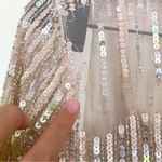 Mac Duggal FAIR  Gown Sequined Illusion High-Neck Long-Sleeve Trumpet Rose Gold 2 Photo 6