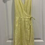 ASTR  The Label Pastel Yellow Wrap Dress  Photo 0