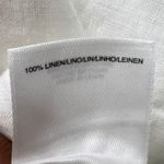 Jones New York Sport Women's Linen Shirt XL White Button Down 3/4 Sleeve Blouse Photo 3