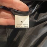 Faux Leather Size Medium‎ Women's Jacket Flare Back With Zippers Biker Mob wife Black Photo 4