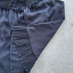 y2k Elegant Black Sleeveless Top with Lace Detail medium Photo 2