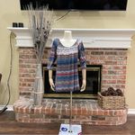 Annalee + Hope  chevron printed red and blue blouse / M / Excellent condi… Photo 4